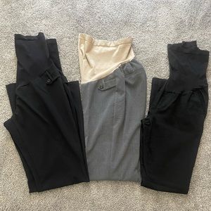 Set of 3 maternity dress pants. Lightweight and super comfortable. Straight legs